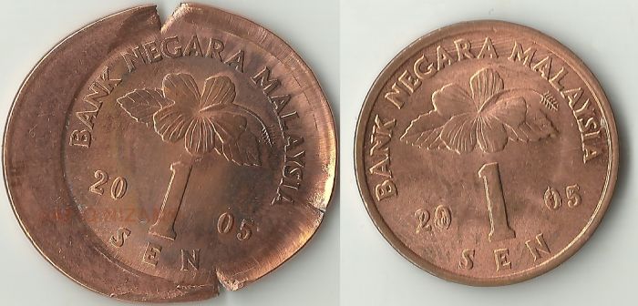 Malaysian-1-Cent-2005-'Broadstruck-With-Partial-Brockage-'-?
