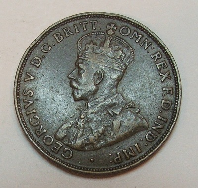 1920-Australian-One-Penny-Double-Dot-Ef+