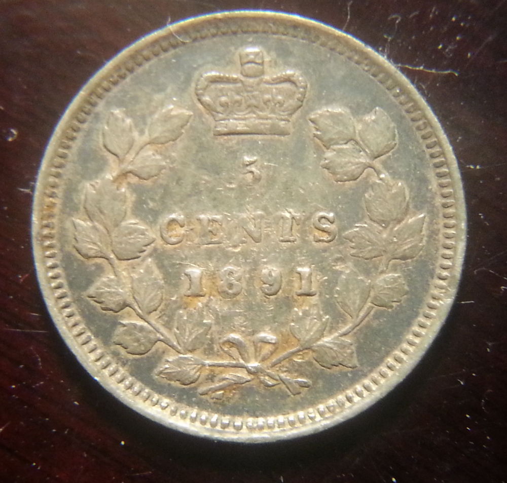 1891-5-Cents-9/9-And-1891-5-Cents-8/8
