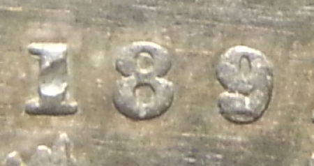 1891-5-Cents-9/9-And-1891-5-Cents-8/8