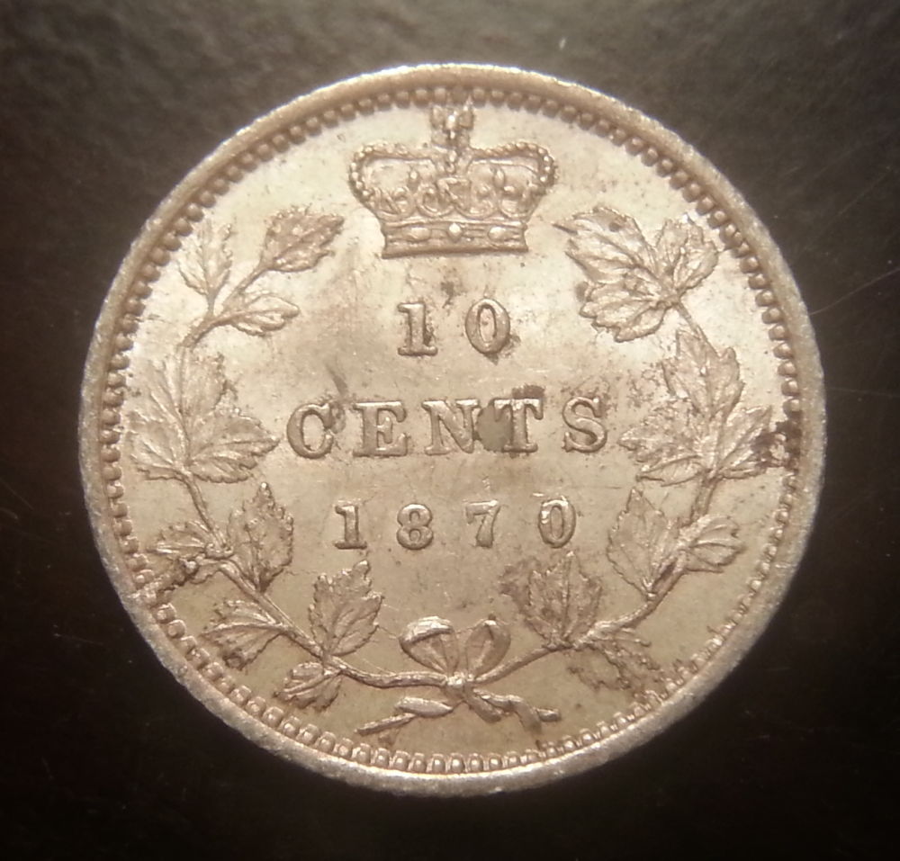 1870-10-Cents-N-0/0-A/V