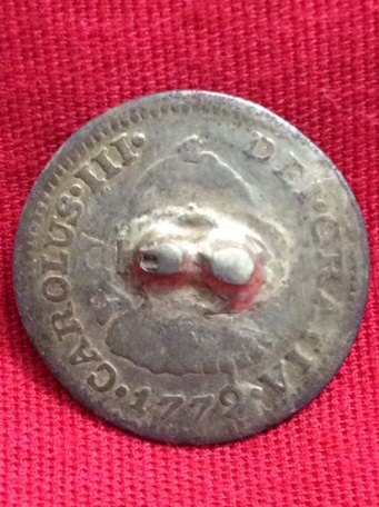 1772-Half-Reales/Cufflink-And-1802-Real
