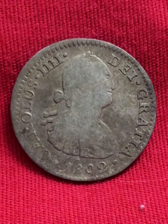 1772-Half-Reales/Cufflink-And-1802-Real