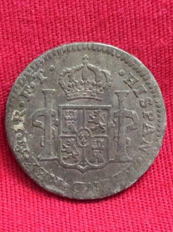 1772-Half-Reales/Cufflink-And-1802-Real