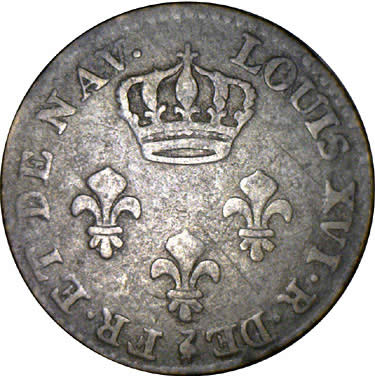 2-Sous,-Frenchcolony-Cayenne-1789A