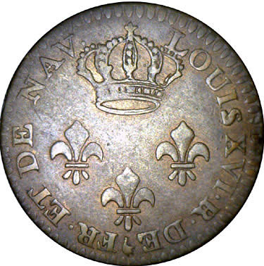 2-Sous,-Frenchcolony-Cayenne-1789A