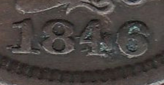 1846-Large-Cent-For-Grading