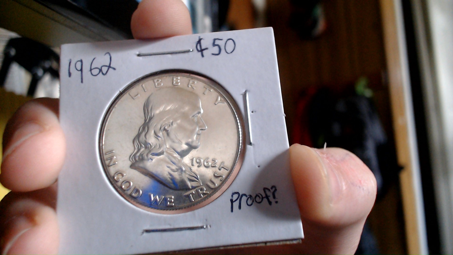 1962-Benjamin-Franklin-Half-Dollar-For-Grading
