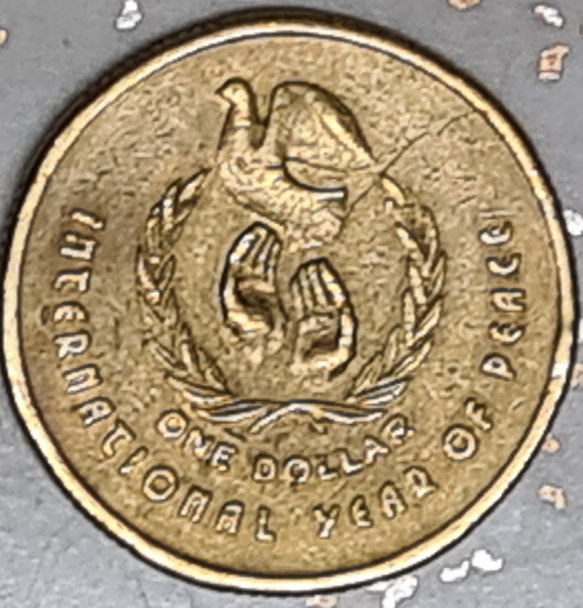 Australian-1986-$1-Commemorative-Peace-Dollar