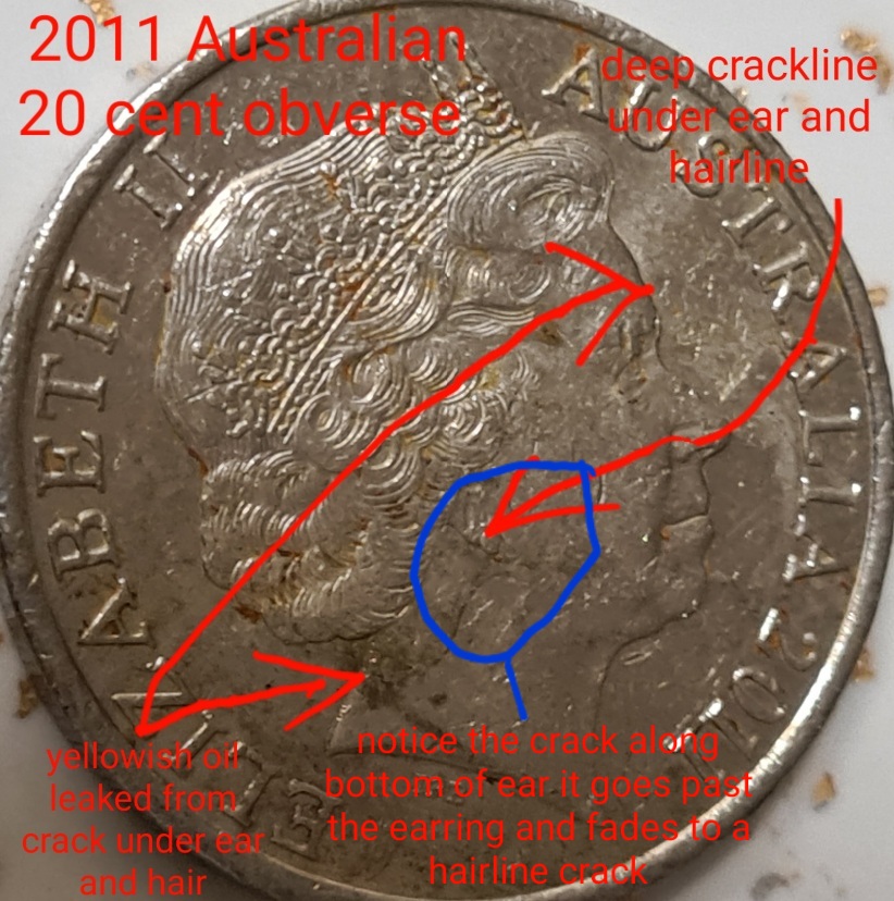 2011-Australian-20-Cent-Crack-From-Hair-Under-Earlobe-Similar-Too-The-$2