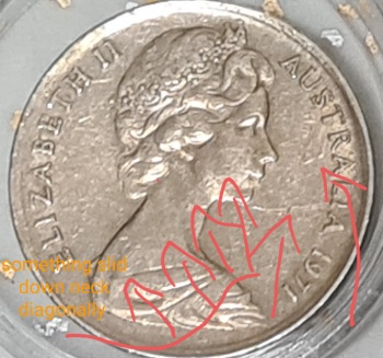 1971-Australian-5-Cent-Coin-Die-Clash