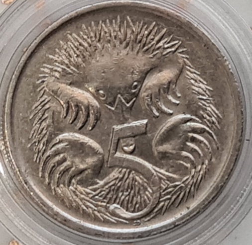 1993-Australian-5-Cent-Design-Initials-Die-Clashed