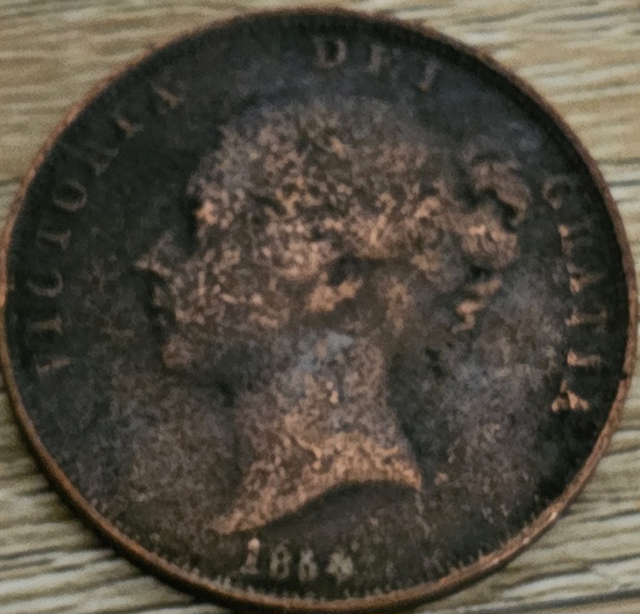 Assuming-1864-Penny-UK-,-Date-Identification