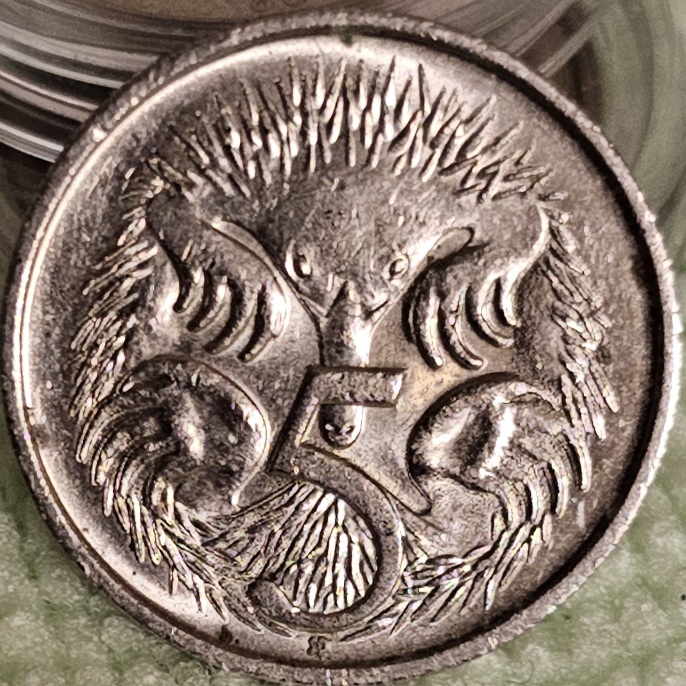 1991-Australian-5-Cent-Doubling-On-Elizabeth-Ll