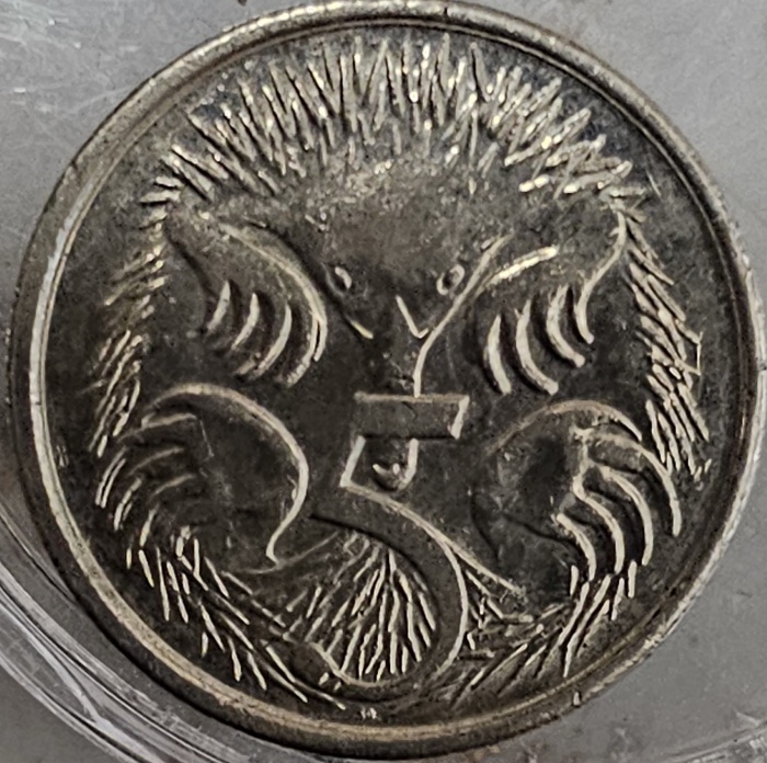 2008-Australian-5-Cent-Raised-Double-Letters-/Double-Rim
