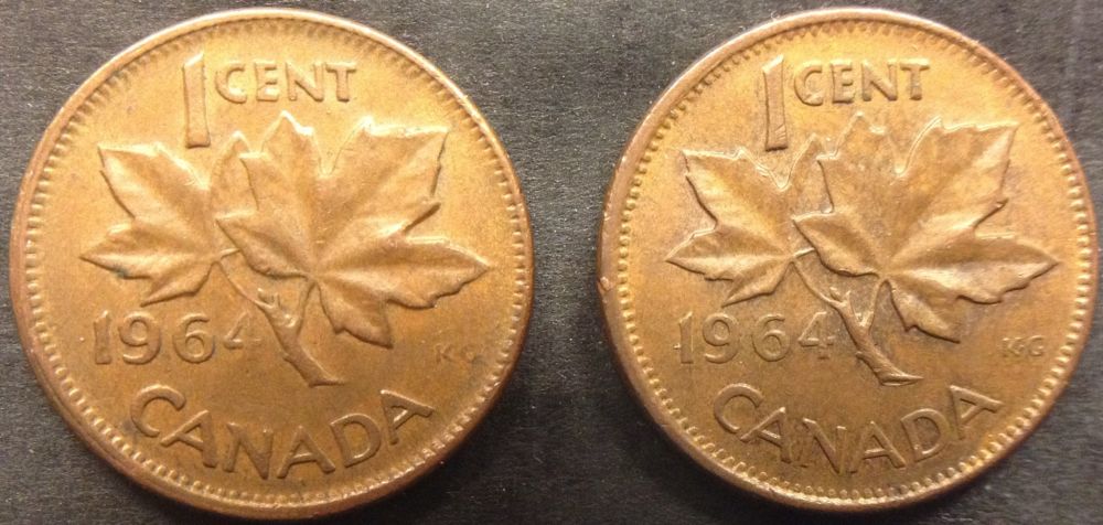 Two-Pennies-That-Are-A-Bit-Odd,-Struck-Through-Grease?