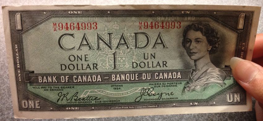 Sweet-Bank-Find:-Crisp-1954-Dollar!-Upd:-Devil's-Face!