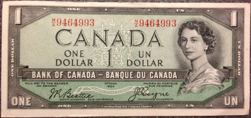Sweet-Bank-Find:-Crisp-1954-Dollar!-Upd:-Devil's-Face!