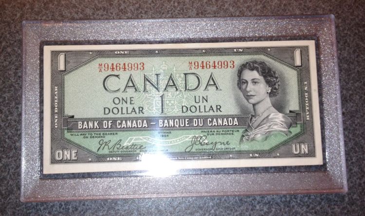Sweet-Bank-Find:-Crisp-1954-Dollar!-Upd:-Devil's-Face!