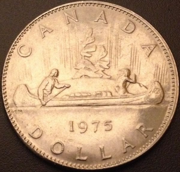1975-Nickel-Voyageur-Dollars:-Obverse-Only-Cameo?
