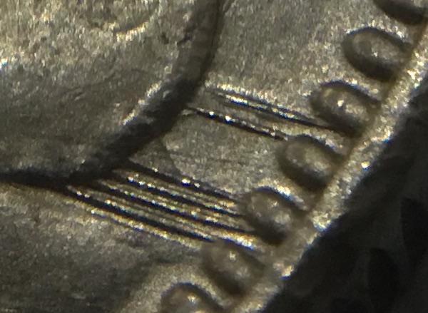 1968-Nickel-Dollar,-Extra-Line-At-Canoe-Front