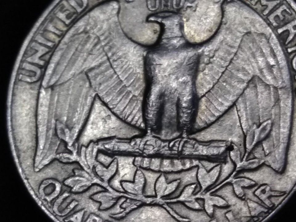1983-P-Quarter-Possible-Decapitated-Eagle-Error?-Unknown-Crack-Or-?