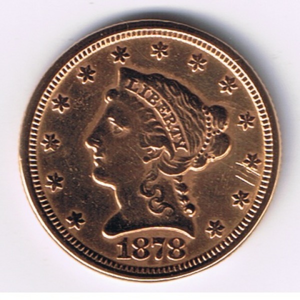 1878-And-1910-$2-1/2-Dollars