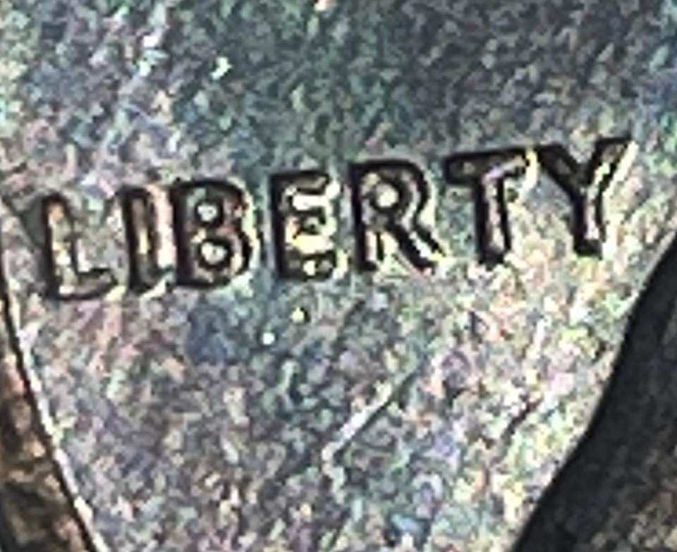 1984-Bright-Blue-/Purple-Penny