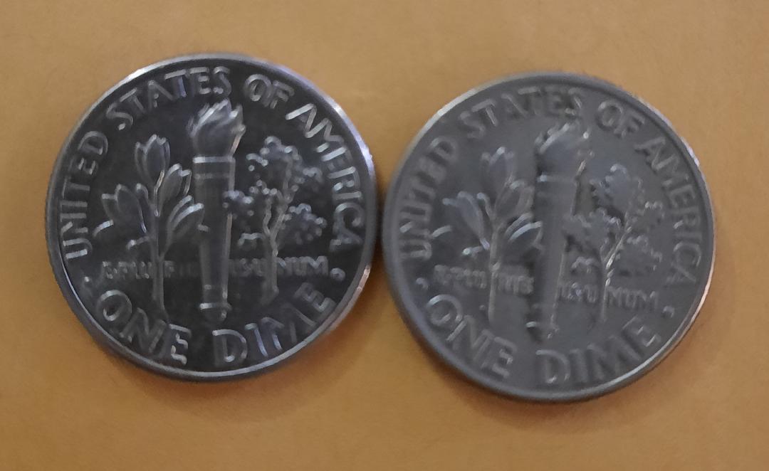 1995-P-Roosevelt-Dime-Mint-Error---Struck-Through-Detached,-Laterally-Shifted-Die-Cap