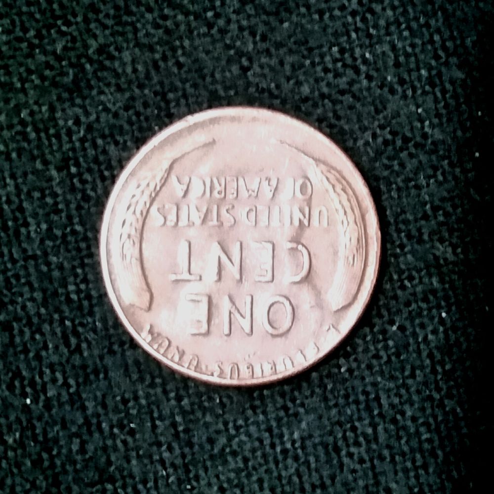 1946-D-Error?--Faint-Lincoln-Cameo-On-Reverse...