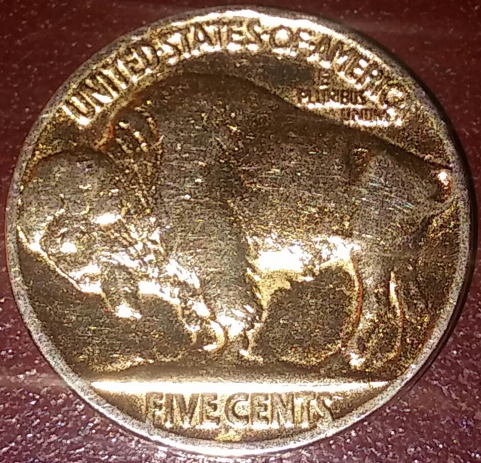 1936-Indian-Head/Buffalo-5-Cent.-New-To-Coin-Collecting.-Found-In-Bank-Roll