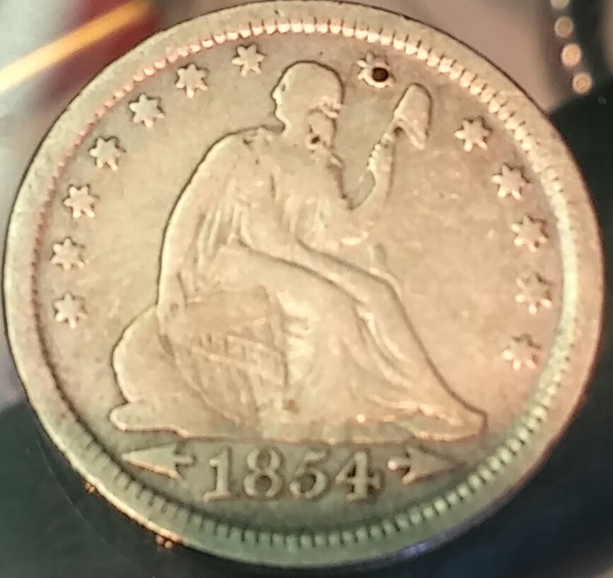 US-1854-Quar.dollar.-Grading-&-Value-Please.