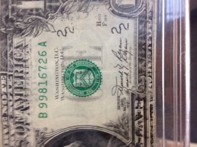 #1-Serial-Number-Dollar-Bill-And-Triple-Stamped-Dollar