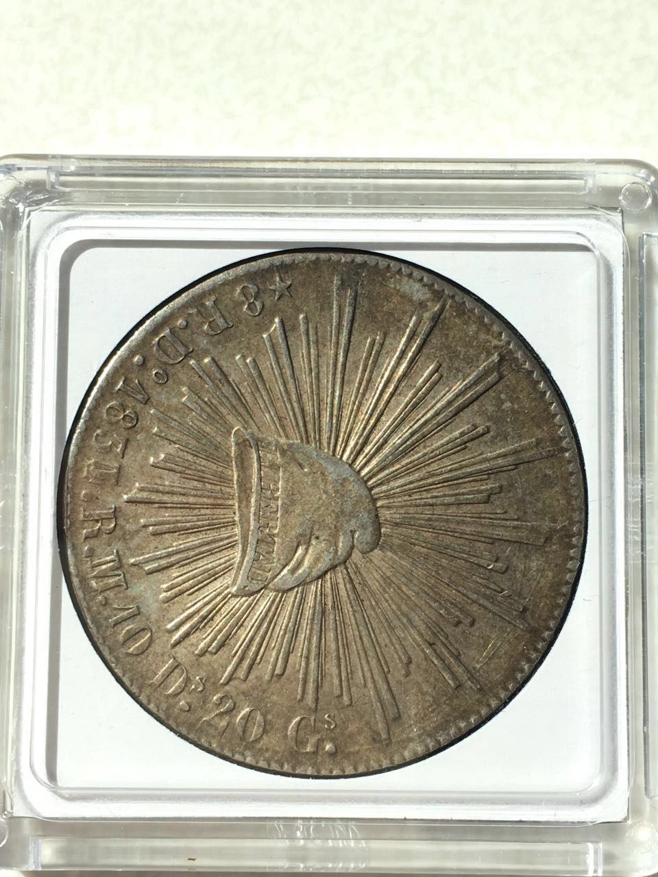 Strange-Mexico-Republic-8R-Z-Om-1842-Mintmark-Error-Zacatecas