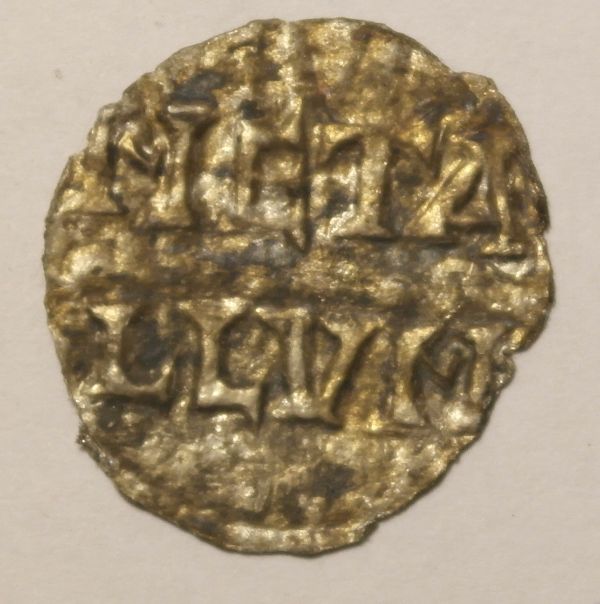 Denarius-From-Melle,-From-Louis-The-Pious