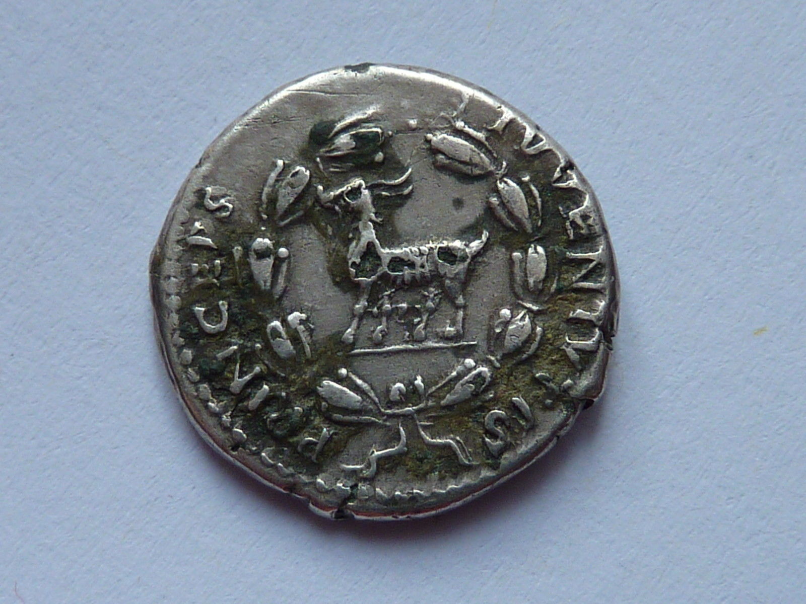 Domitian,-As-Caesar,-AR-Denarius.-Ad-80.