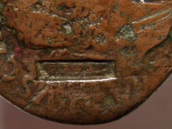 Claudius-Ae-Sestertius-With-Triumphal-Arch-With-Countermark