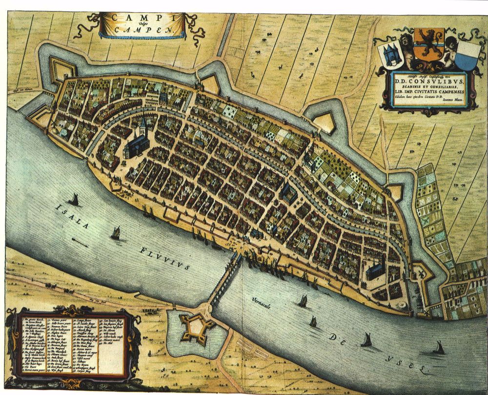 Arendschelling-/-Eagle-Shilling-From-The-Dutch-City-Of-Kampen-17th-Century