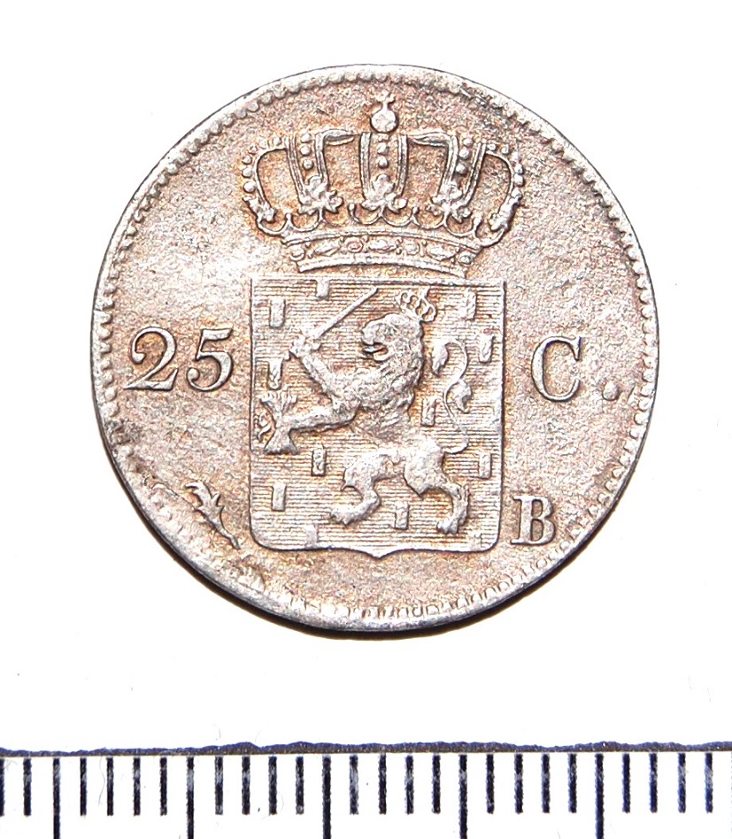 Dutch-Willem-1,-25-Cents-1825,-Brussel