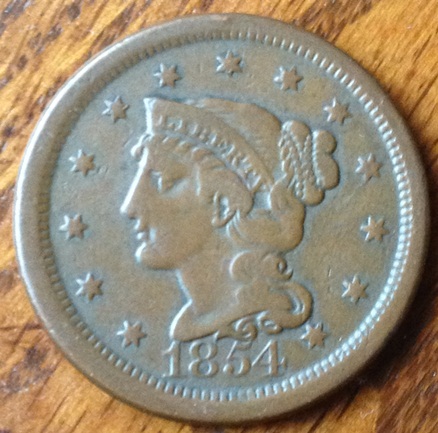 1854-Large-Cent
