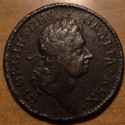 1723-Hibernia/Us-Colonial-Half-Penny