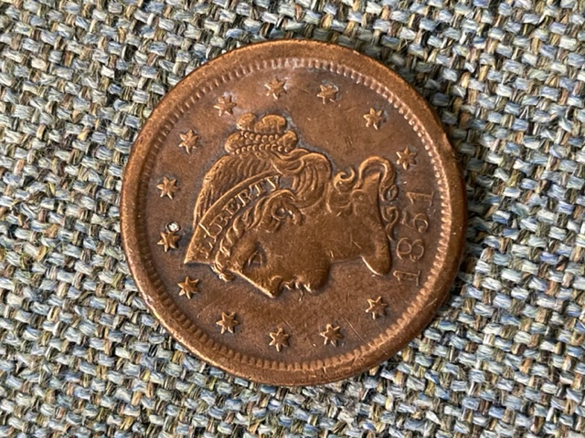 1851-Large-Cent-Low-XF-Or-VF?-Cleaned-Or-Not?