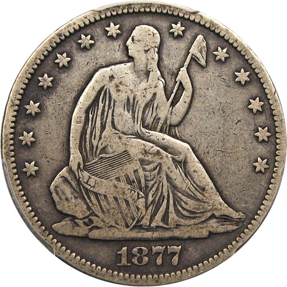 1877-Seated-Half---Cleaned-Or-Original