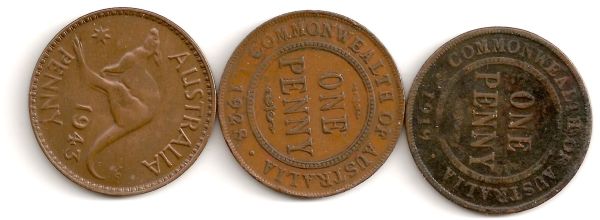 3-Pre-Decimal-Pennies-From-The-Junk-Box