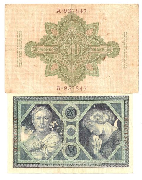 1906-50-Mark;-1915-20-Mark