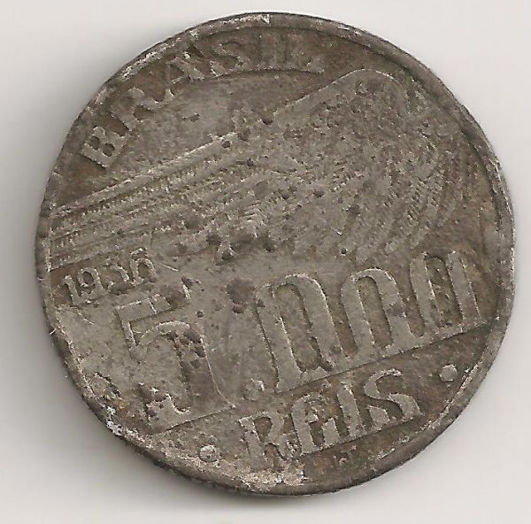 1936-5000-Reis.--Counterfeit?--Pattern?
