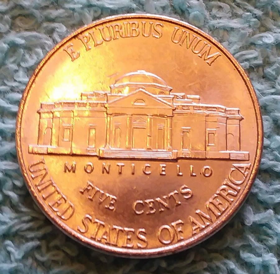 Jefferson-Nickel----Nearly-Blank-Obverse