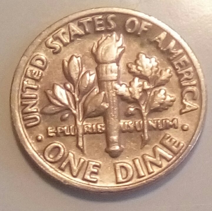 1983-P-Roosevelt-Dime-Dents-On-Rim