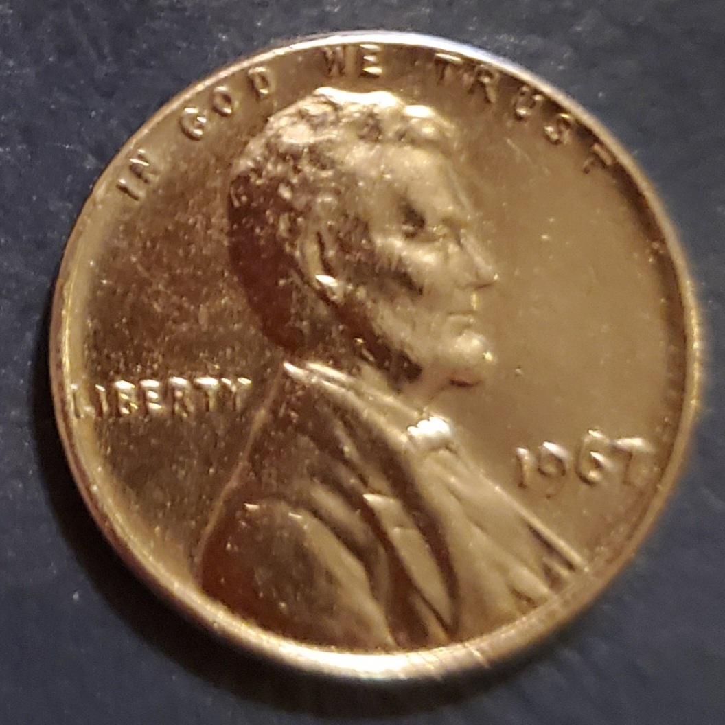 1967-Lincoln-Penny-Looks-Silver.-Why?