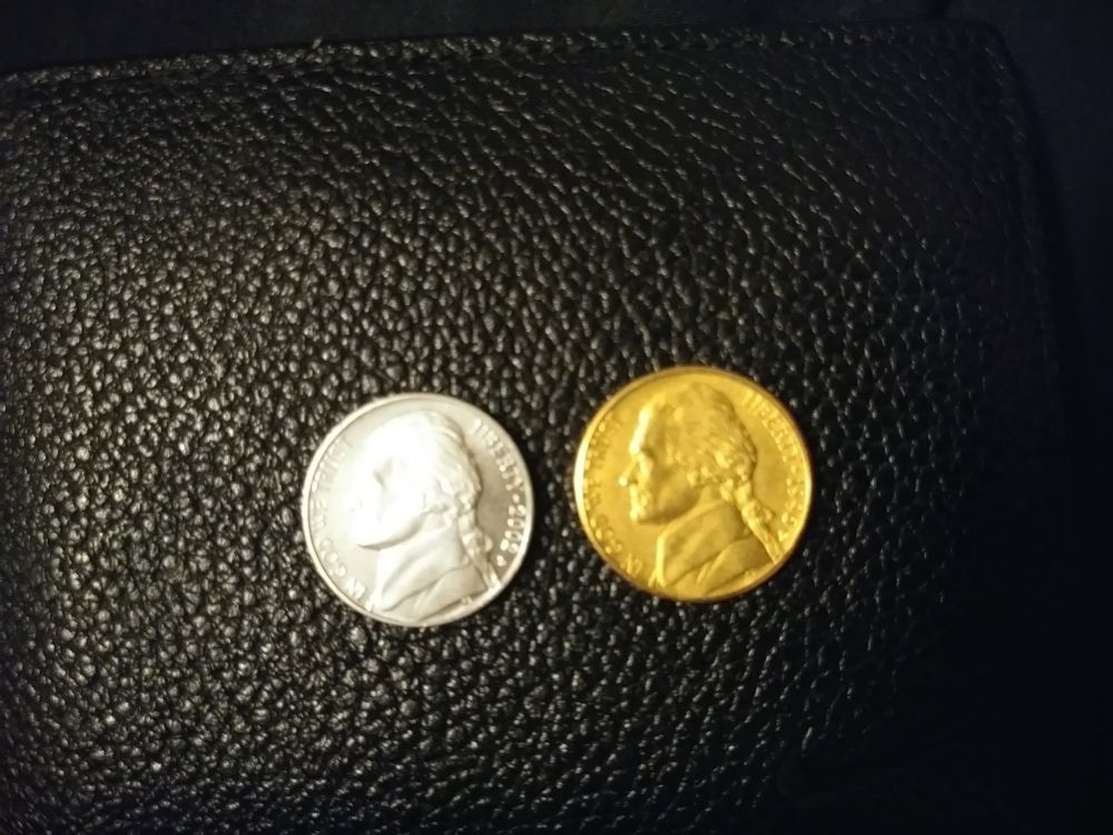 I-Found-This-Gold-Nickel-At-Work,-I-Also-Found-A-Gold-Dime.